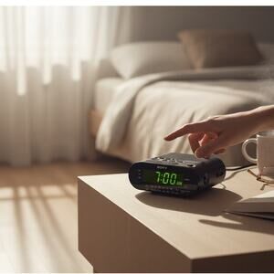 Vintage Sony Dream Machine Clock Radio Black Battery Backup Tested Works